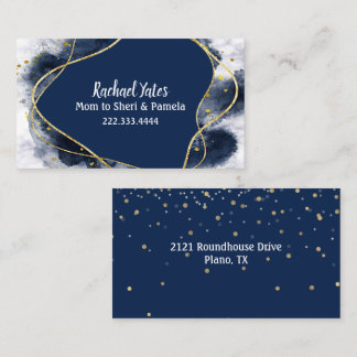 Modern Abstract Custom Mummy Calling Card