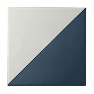 Modern Abstract Dark Blue Geometric Triangle Tile