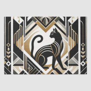 Modern Abstract Decorative Cat Tissue Paper