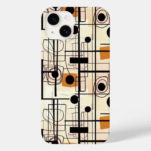Modern abstract design, dynamic lines Throw Pillow Case-Mate iPhone Case (Back)