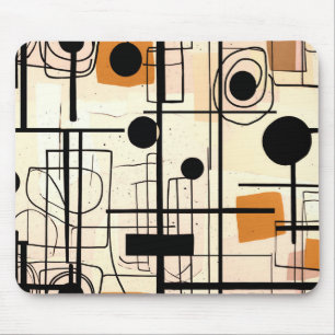 Modern abstract design, dynamic lines Throw Pillow Mouse Mat