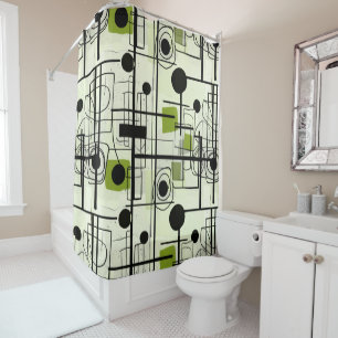 Modern abstract design, dynamic lines Throw Pillow Shower Curtain