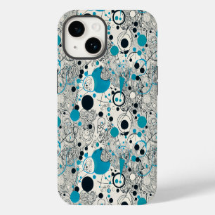 Modern abstract design, fluid lines Throw Pillow iPhone 14 Case