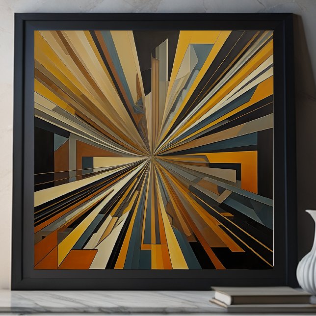 Modern Abstract Design Futurism 1:1 Poster (Creator Uploaded)