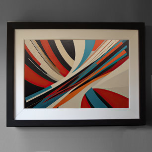 Modern Abstract Design Futurism 3:2 Poster