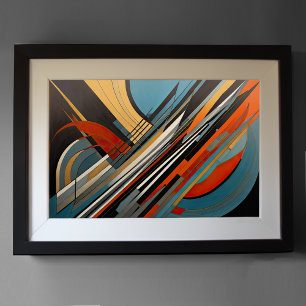 Modern Abstract Design Futurism 3:2 Poster