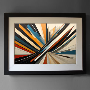 Modern Abstract Design Futurism 3:2 Poster