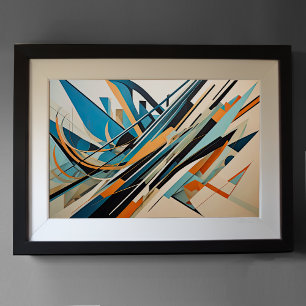 Modern Abstract Design Futurism 3:2 Poster