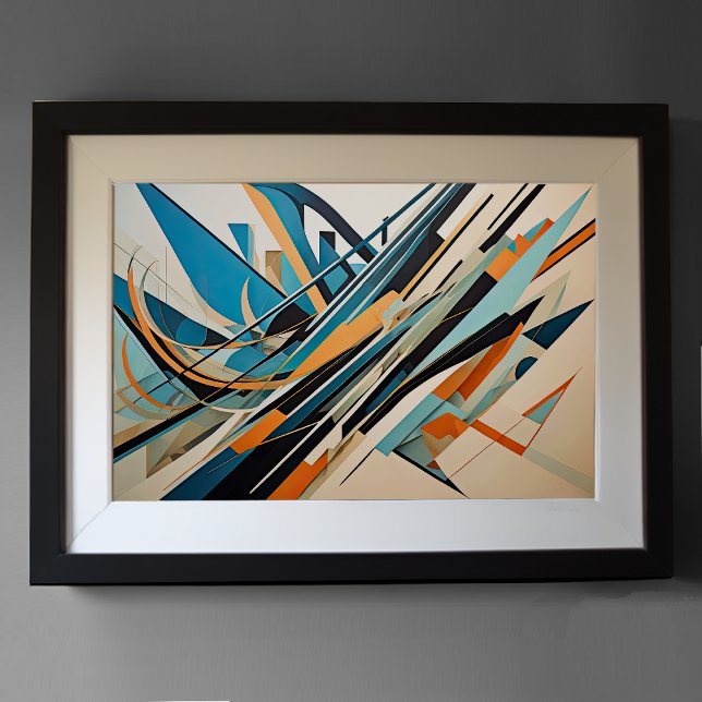 Modern Abstract Design Futurism 3:2 Poster (Creator Uploaded)