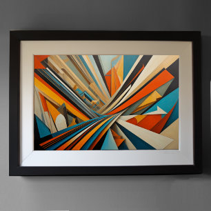 Modern Abstract Design Futurism 3:2 Poster