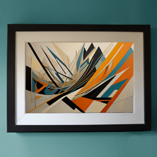 Modern Abstract Design Futurism 3:2 Poster