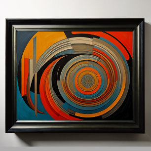 Modern Abstract Design Futurism 4:5 Poster