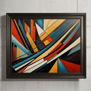 Modern Abstract Design Futurism 4:5 Poster