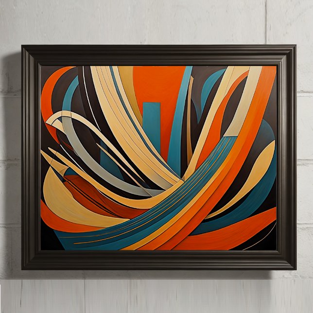 Modern Abstract Design Futurism 4:5 Poster (Creator Uploaded)