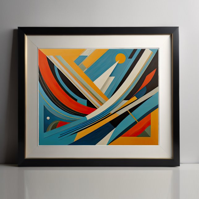 Modern Abstract Design Futurism 4:5 Poster (Creator Uploaded)