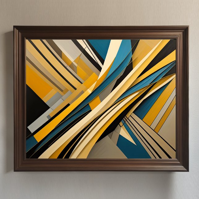 Modern Abstract Design Futurism 4:5 Poster (Creator Uploaded)