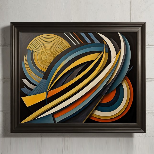 Modern Abstract Design Futurism 4:5 Poster (Creator Uploaded)