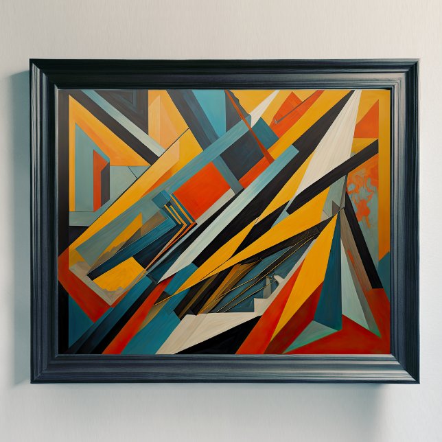 Modern Abstract Design Futurism 4:5 Poster (Creator Uploaded)