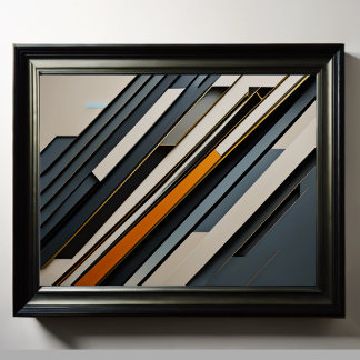 Modern Abstract Design Futurism 4:5 Poster