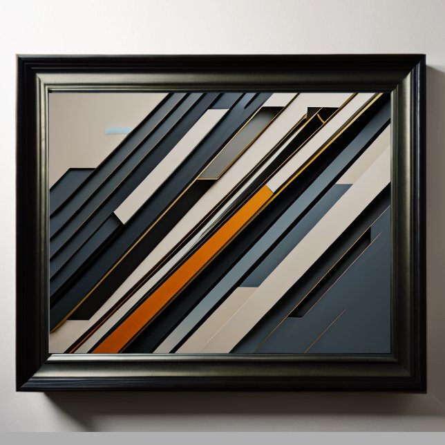 Modern Abstract Design Futurism 4:5 Poster (Creator Uploaded)