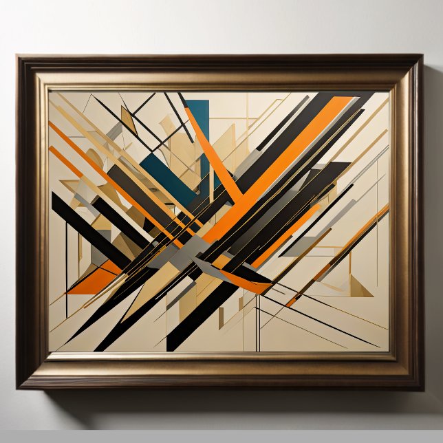 Modern Abstract Design Futurism 4:5 Poster (Creator Uploaded)