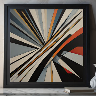 Modern Abstract Design Futurism IV Poster