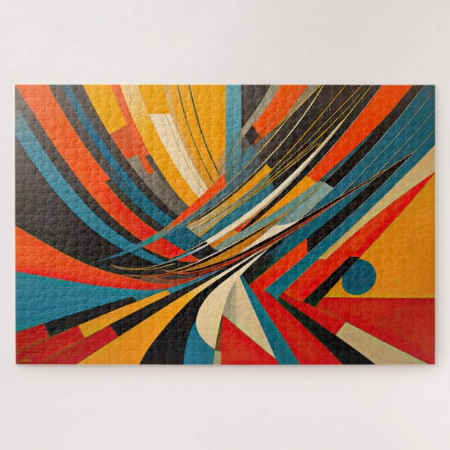 Modern abstract design Futurism Jigsaw Puzzle (Horizontal)