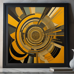 Modern Abstract Design Futurism XI Poster