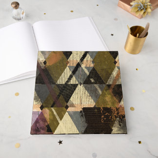 modern abstract design guest book