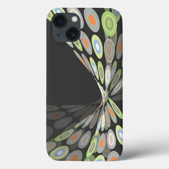 Modern Abstract Digital Butterfly Artistic Casing Case-Mate iPhone Case (Back)
