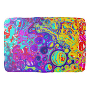 Modern Abstract Digital Fluid Art    Bath Mat