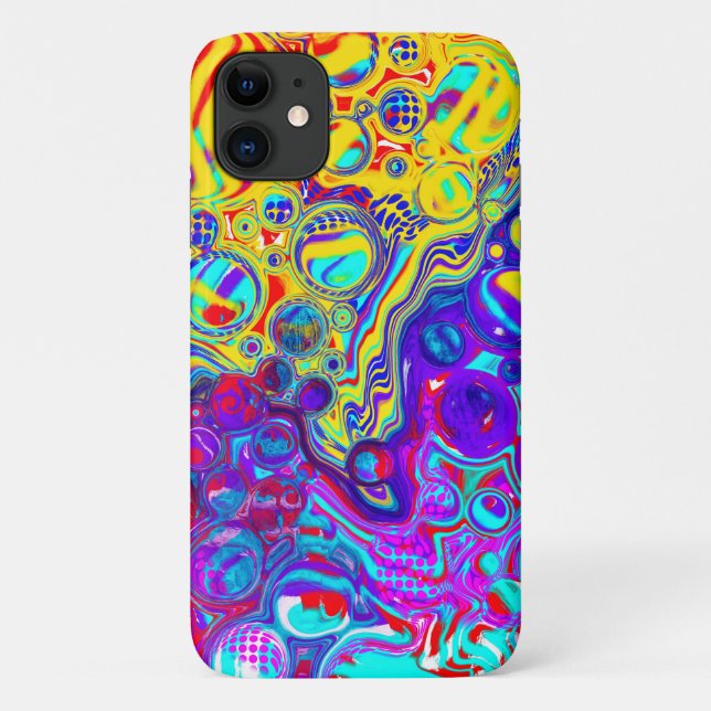 Modern Abstract Digital Fluid  Case-Mate iPhone Case (Back)