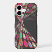 Modern Abstract Digital Fuchsia Butterfly Twist 