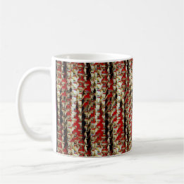 Modern abstract digital pattern design 1226 coffee mug