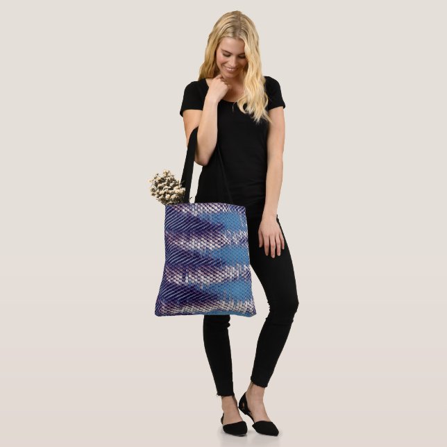 Modern abstract digital pattern design 1231 tote bag (On Model)