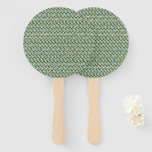 Modern abstract digital pattern design 1239 hand fan