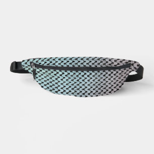 Modern abstract digital pattern design 1246 bum bags