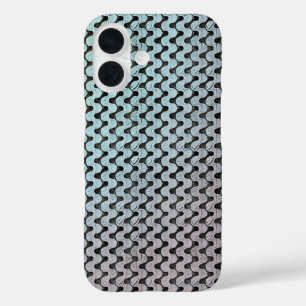 Modern abstract digital pattern design 1246 iPhone 16 case