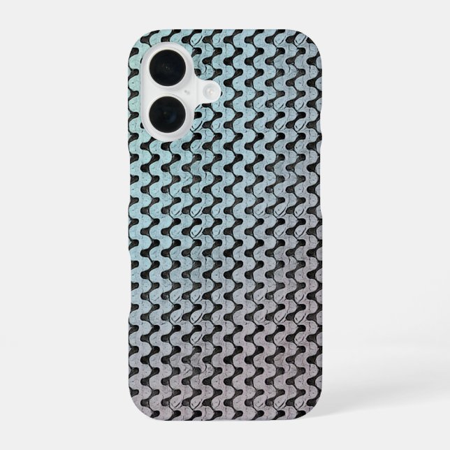 Modern abstract digital pattern design 1246 iPhone 16 case (Back)