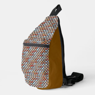 Modern abstract digital pattern design 1248 sling bag