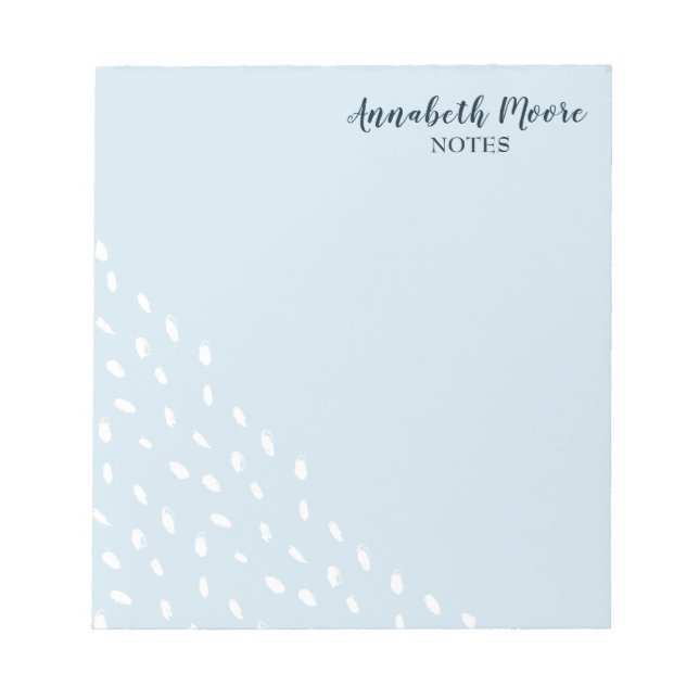 Modern Abstract Dots Geometric Pattern Notepad (Front)