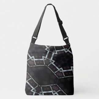 MODERN abstract draw in-black-grey Crossbody Bag