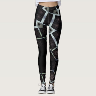 MODERN abstract draw in-black-grey Leggings