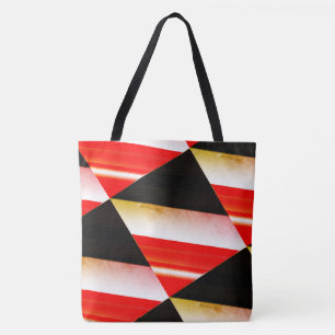 MODERN abstract draw in-black-white-red-yellow  Tote Bag