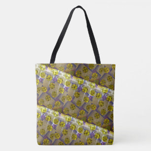 MODERN abstract draw in-brown-deep yellow-light  Tote Bag