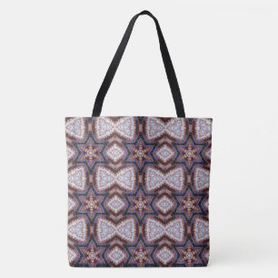 MODERN abstract draw in-deep blue-brown Tote Bag