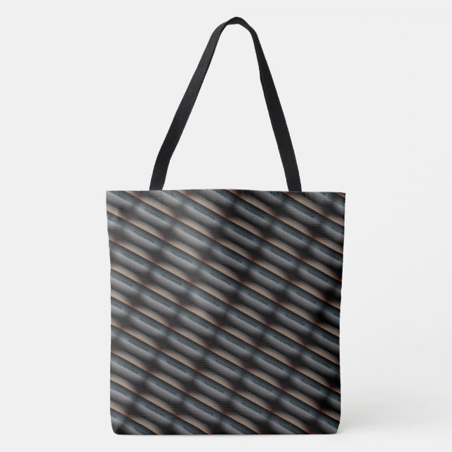 MODERN abstract draw in-light- grey black brown Tote Bag (Front)