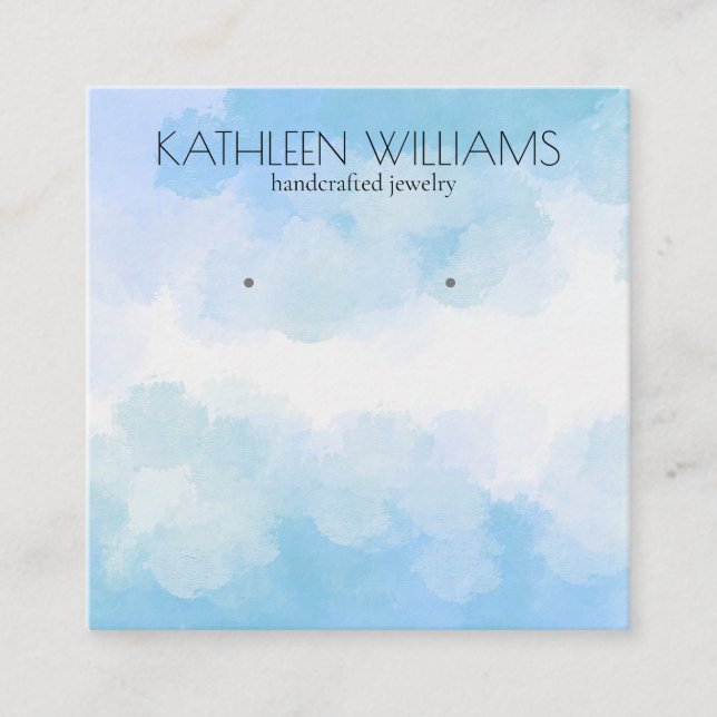 Modern abstract Earring display card (Front)