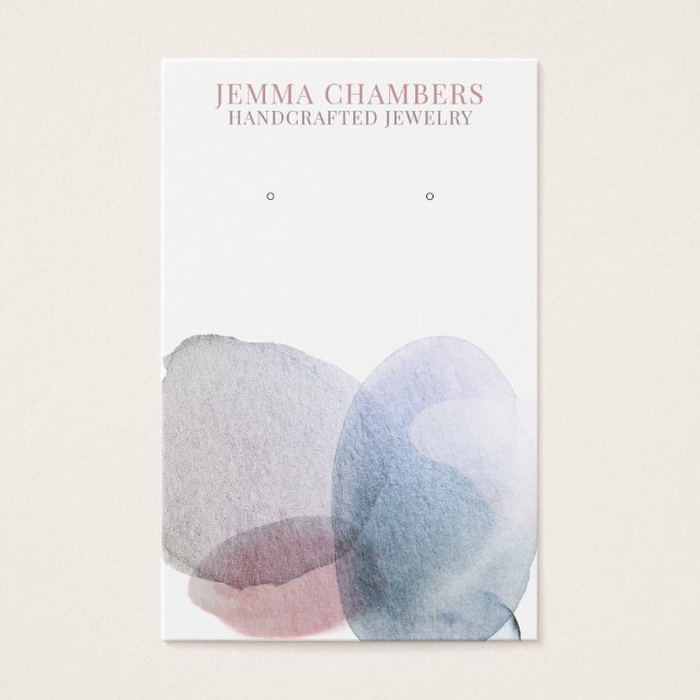 Modern Abstract Earrings Jewellery Display Cards (Front)