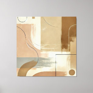 Modern Abstract Earthy Tones Canvas Print